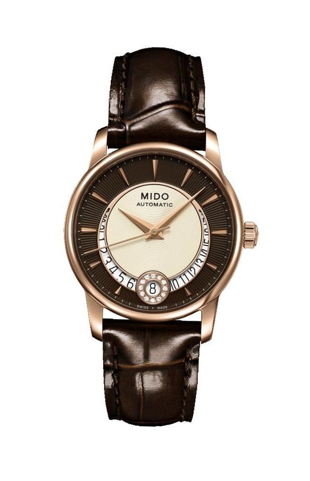Mido Baroncelli Ii Lady M015 Automatic Data Diamonds 33mm Swiss Made M007.207.36.291.00 - Photo n°1