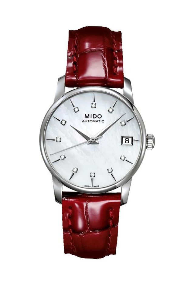 Mido Baroncelli Ii Lady M017 Automatic Data Diamonds 33mm Swiss Made M007.207.16.106.00 - Photo n°1
