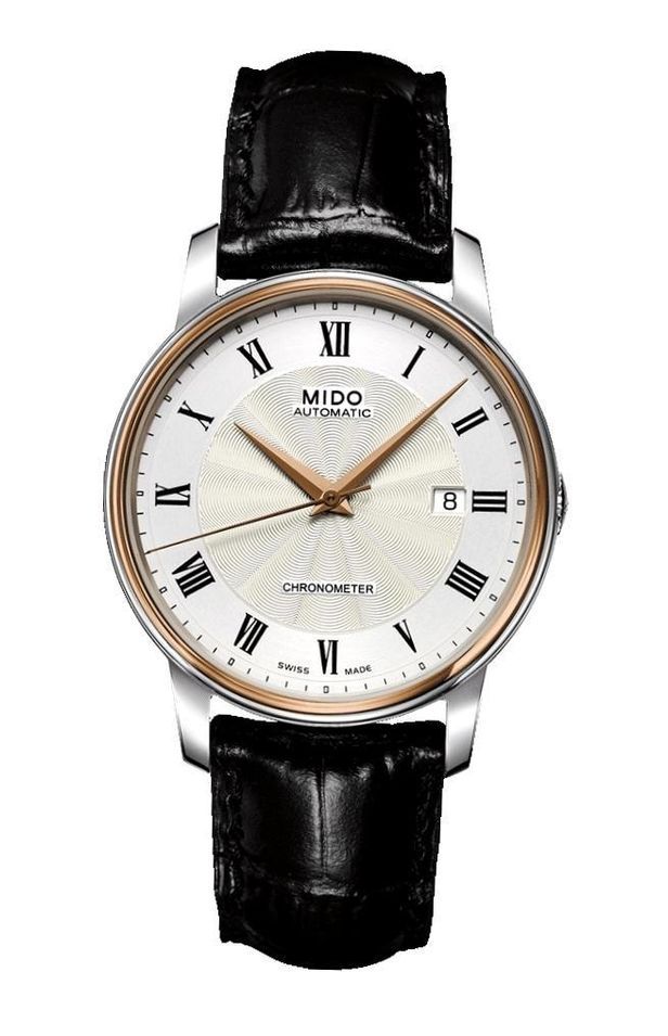 Mido Baroncelli Iii Gold Automatic Data 39mm Swiss Made M010.408.46.033.20 - Photo n°1