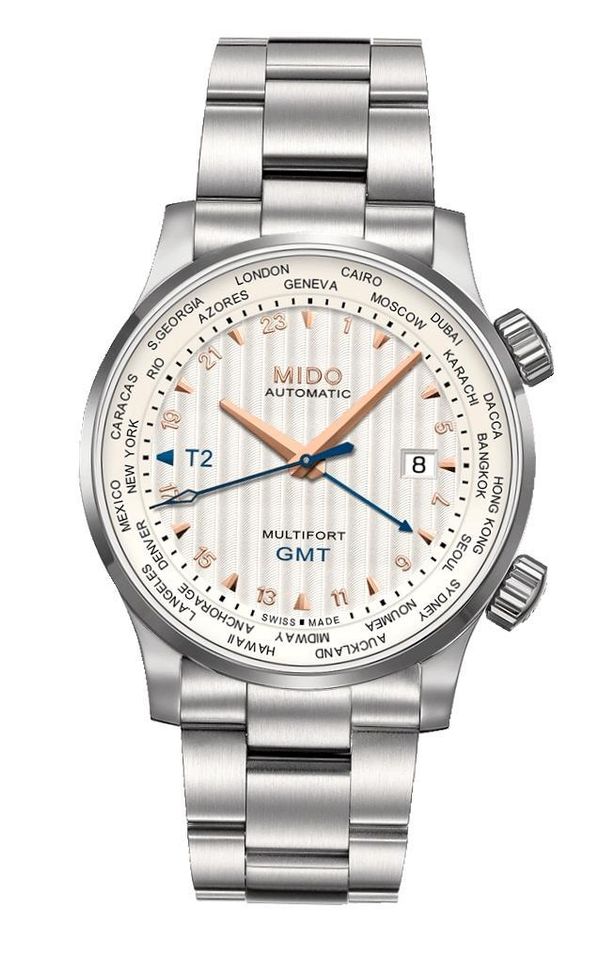 Mido Multifort Gmt Automatic Data 42mm Swiss Made M005.929.11.031.00 - Photo n°1