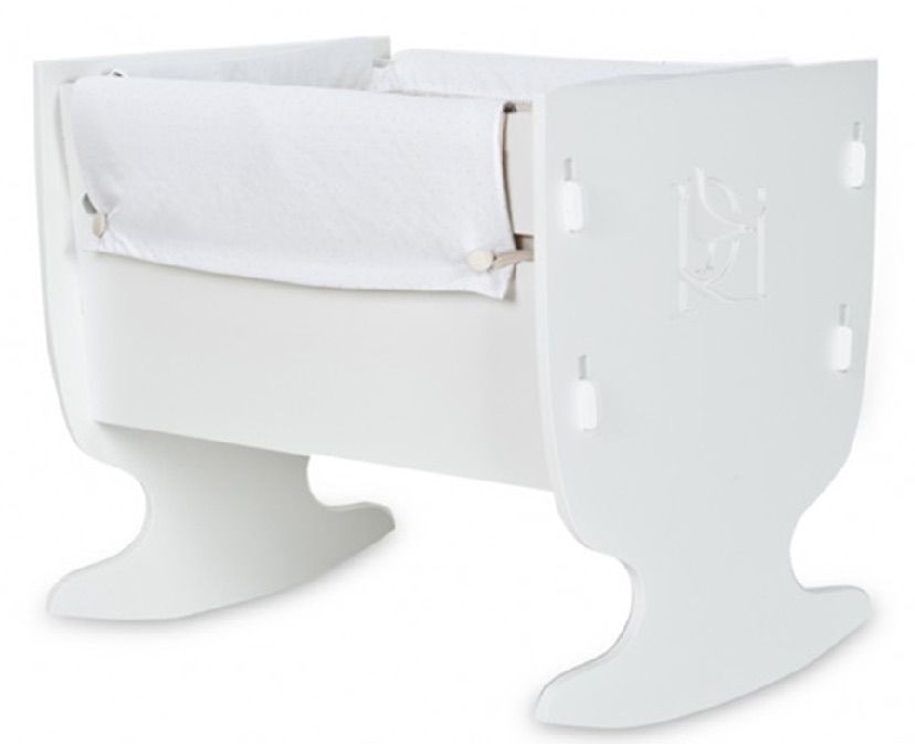 Mini Berceau à bascule Blanc Davis - Photo n°1