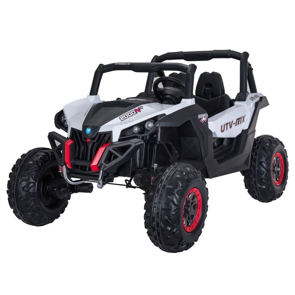 Mini buggy électrique 12V Polaris blanc - Photo n°1