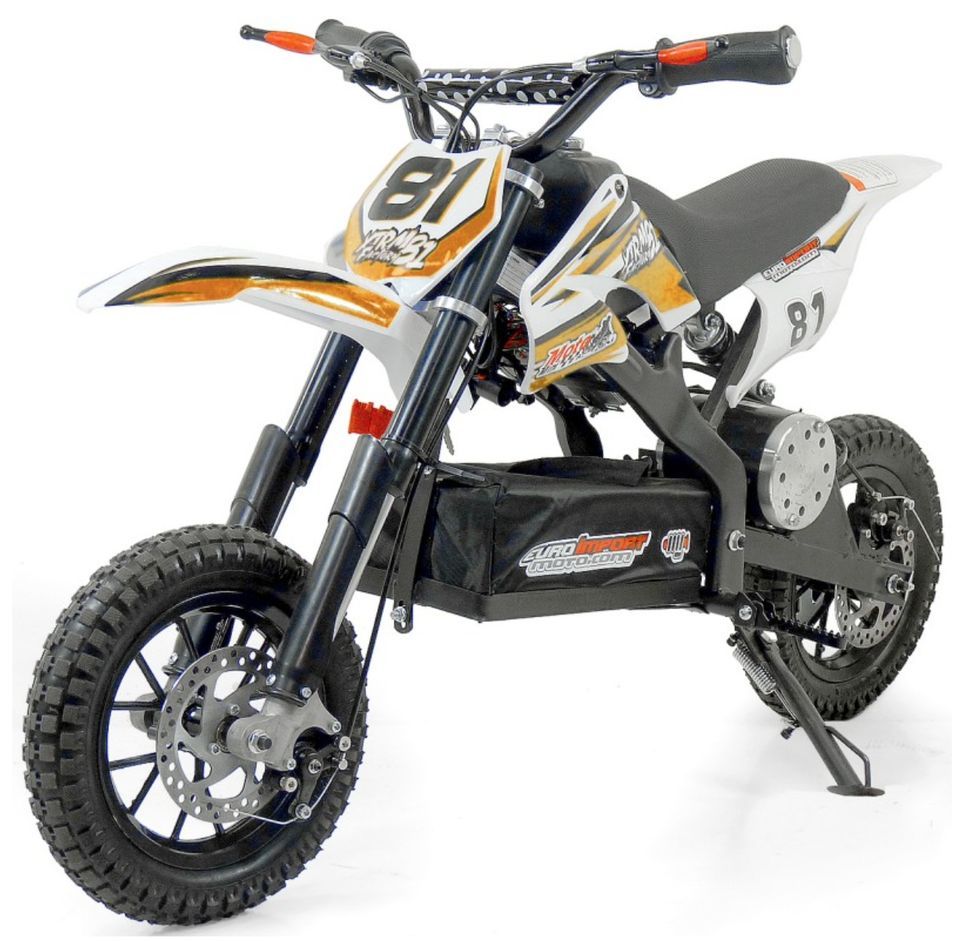 Mini Moto Cross Electrique 500W Petite roue Orange - Photo n°1