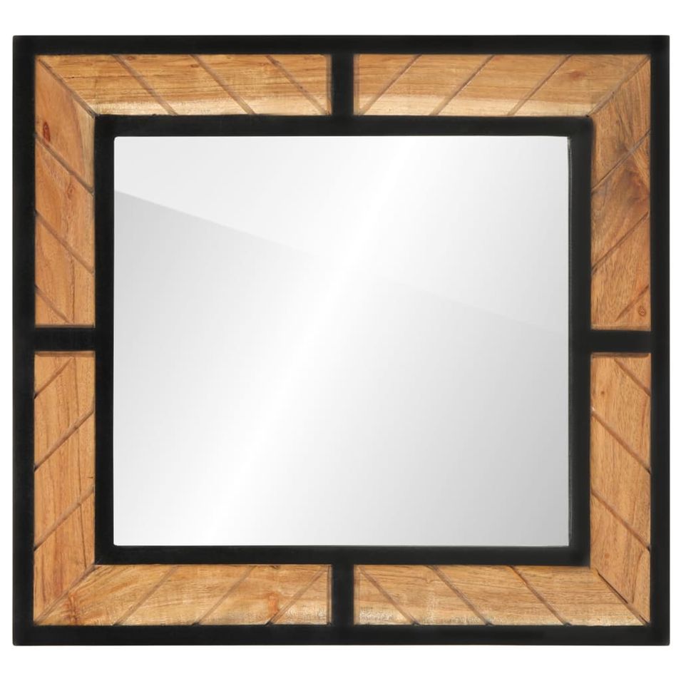 Miroir de salle de bain 60x1x55 cm bois massif d'acacia - Photo n°1