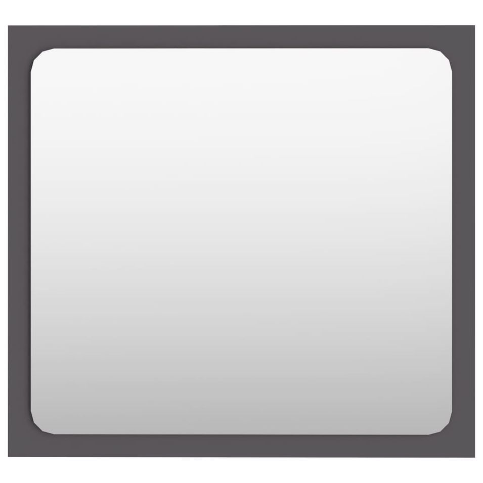 Miroir de salle de bain Gris 40x1,5x37 cm - Photo n°1