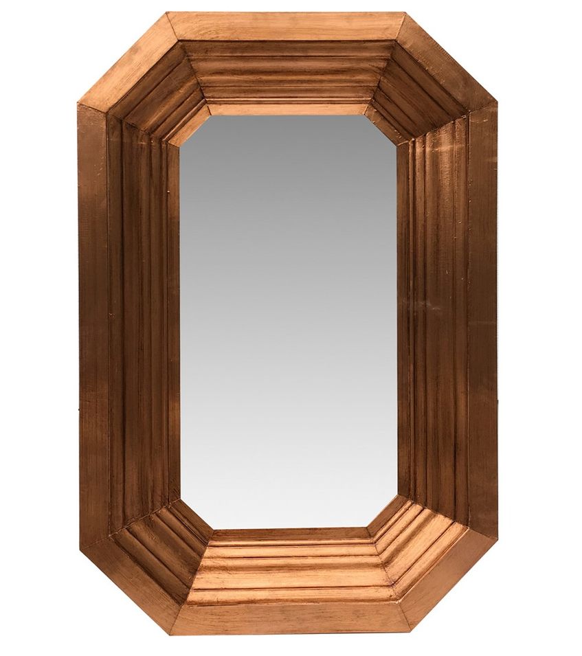 Miroir en laiton cuivré VENIZA - L 85 x H 125 cm - Photo n°1