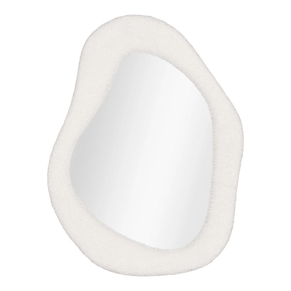 Miroir moderne en peluche BOSA – L 46.5 × H 61 cm - Photo n°1