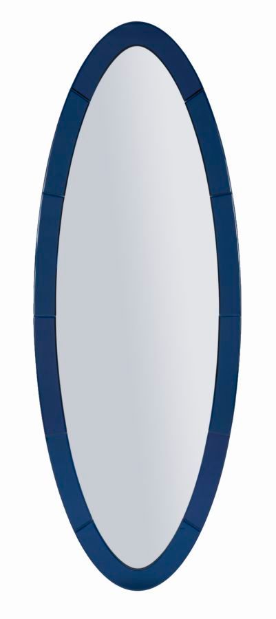 Miroir mural bleu oslo cm 55x2x150 (dimensions intérieures du miroir cm 42,5x137,5) - Photo n°1
