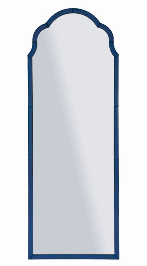 Miroir mural bleu vertical style glamour Tangier - Photo n°1