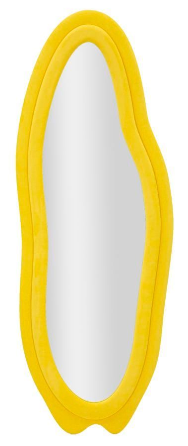 Miroir mural chanelé jaune cm 60x4x160 - Photo n°1