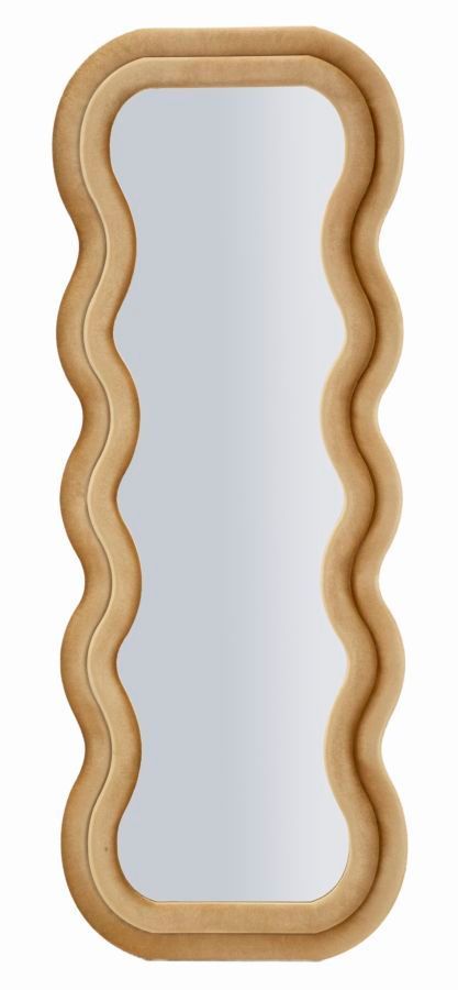 Miroir mural emily velours doré cm 60x6x160 (dimensions intérieures du miroir cm 42x144) - Photo n°1