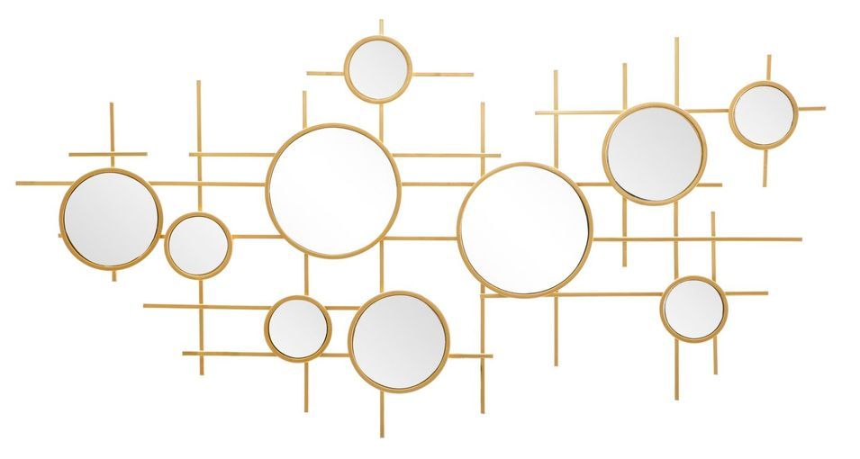 Miroir mural gloxy cm 117x4,5x61 (miroir cm ø 18-13-8) - Photo n°1