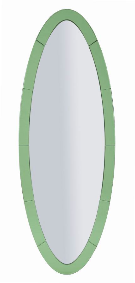 Miroir mural oslo vert cm 55x2x150 (dimensions intérieures du miroir cm 42,5x137,5) - Photo n°1