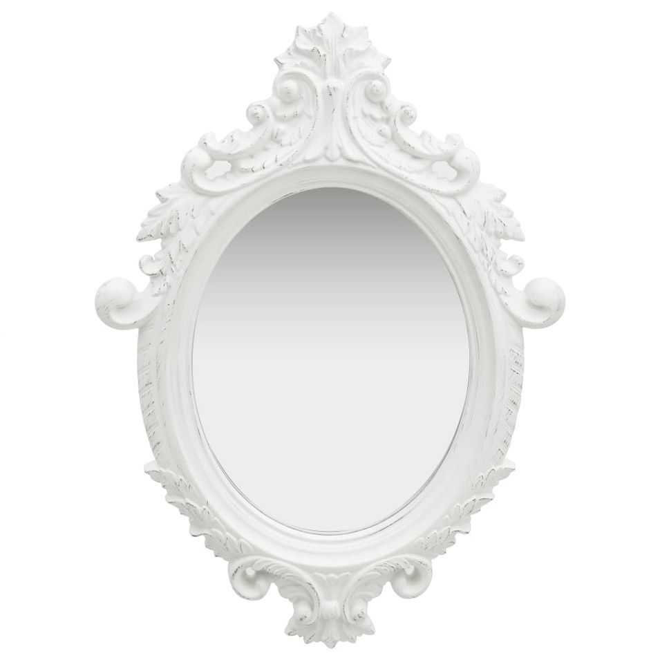 Miroir mural ovale CASTEL style baroque - L 56 x H 76 cm - Photo n°1