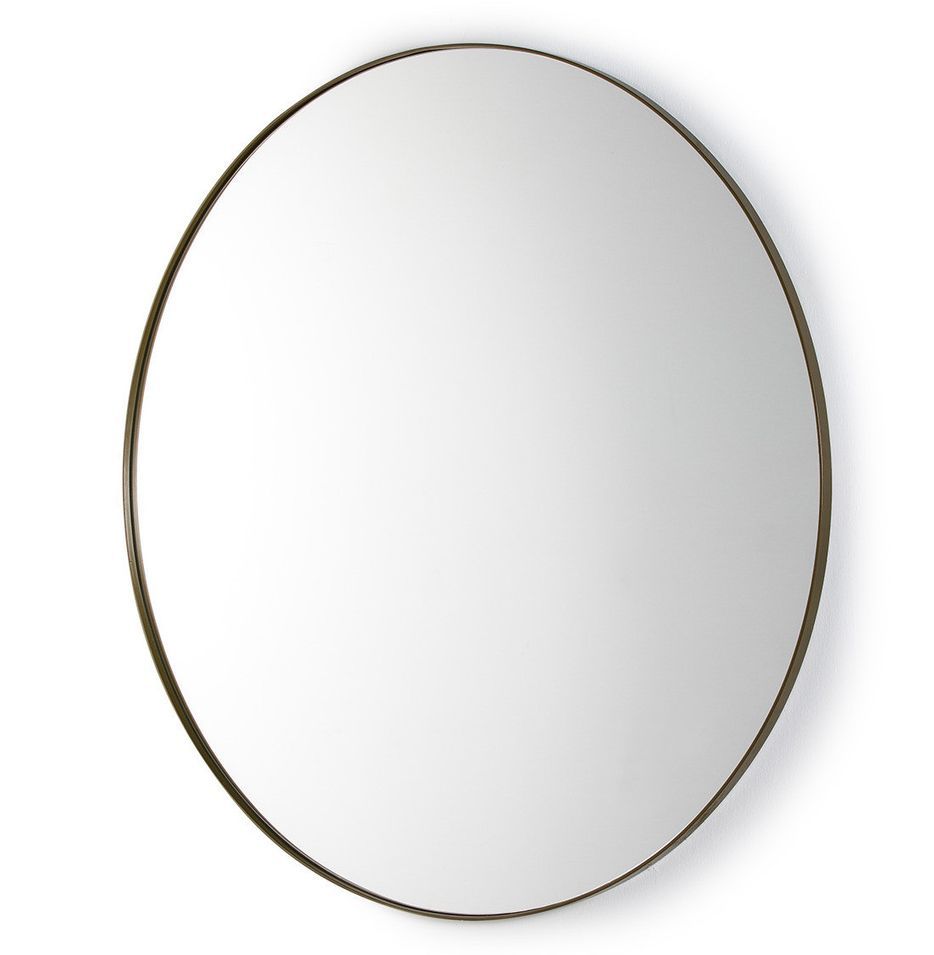 Miroir mural rond métal doré Ola - Photo n°1