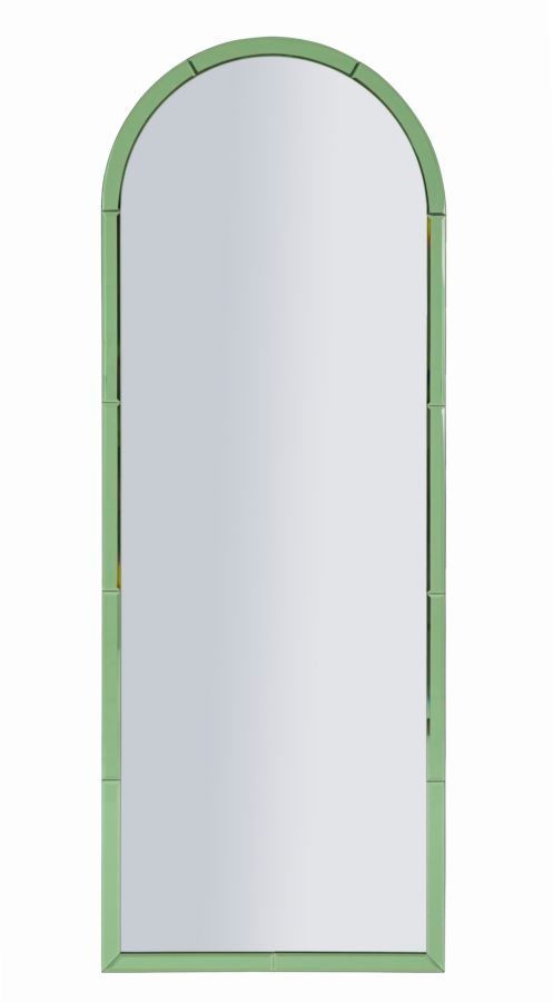 Miroir mural vert grand format style glamour Baku - Photo n°1