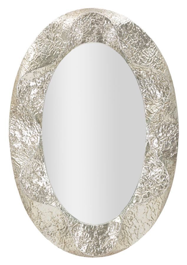 Miroir ovale argelux cm 87,5 x 6,5 x 128 (dimensions intérieures du miroir : 55 x 93 cm) - Photo n°1