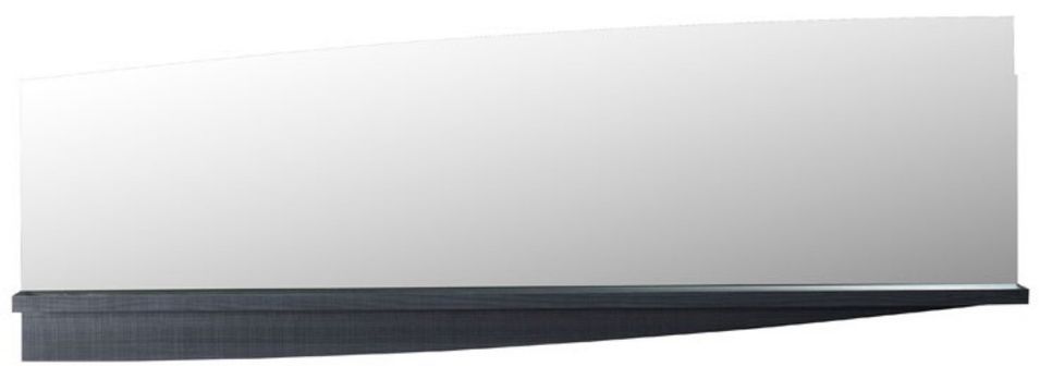 Miroir rectangulaire bois anthracite mate Klype 159 cm - Photo n°1