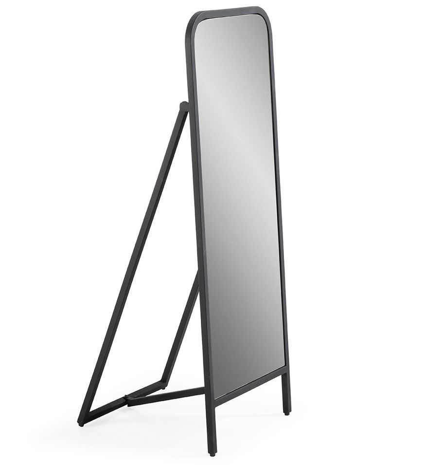 Miroir sur pied en métal noir OKELA– 122 cm - Photo n°1