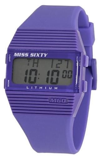 Miss Sixty Lady Digit Lcd Rubber 40mm SIC002 - Photo n°1