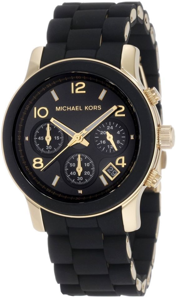 Montre Michael Kors Caoutchouc Noir MK5191 - Photo n°1