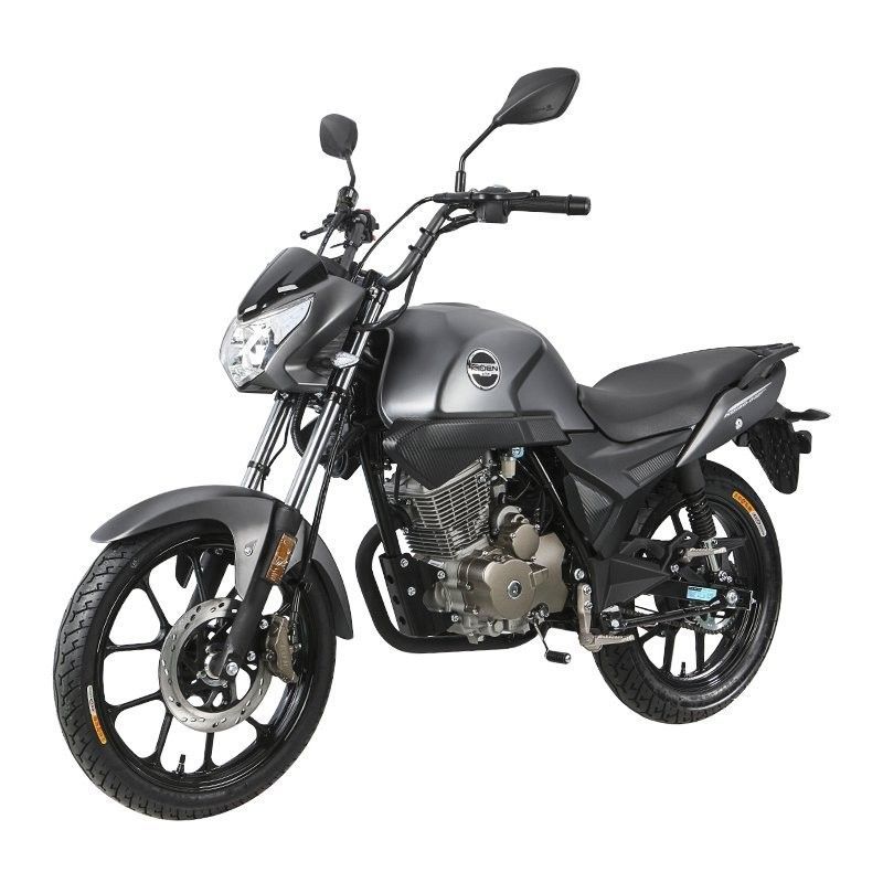 Moto 125cc homologuée 2 personnes Kiden KD125-G gris - Photo n°1