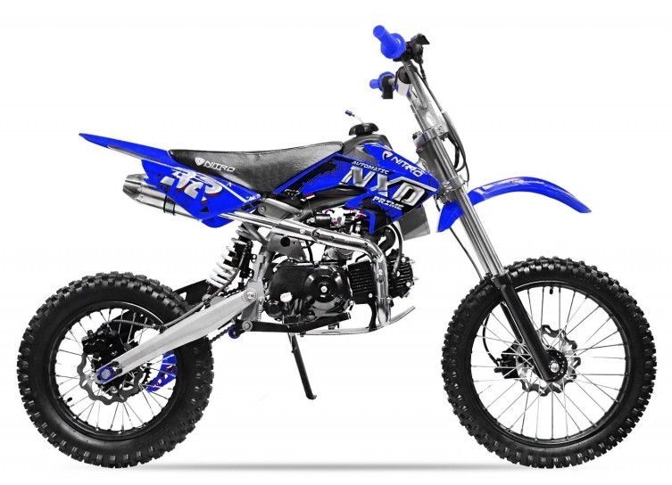 Moto cross 125cc automatique 17/14 bleu Sprinter - Photo n°1