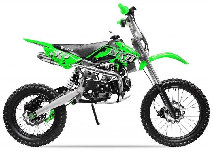 Moto cross 125cc Manuel 4 temps 17/14 Sprint vert - Photo n°1
