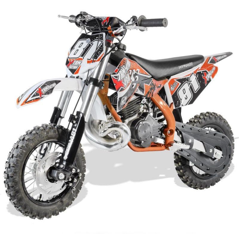 Moto cross 50cc 2T orange 3.5 cv Falko 14/12 - Photo n°1