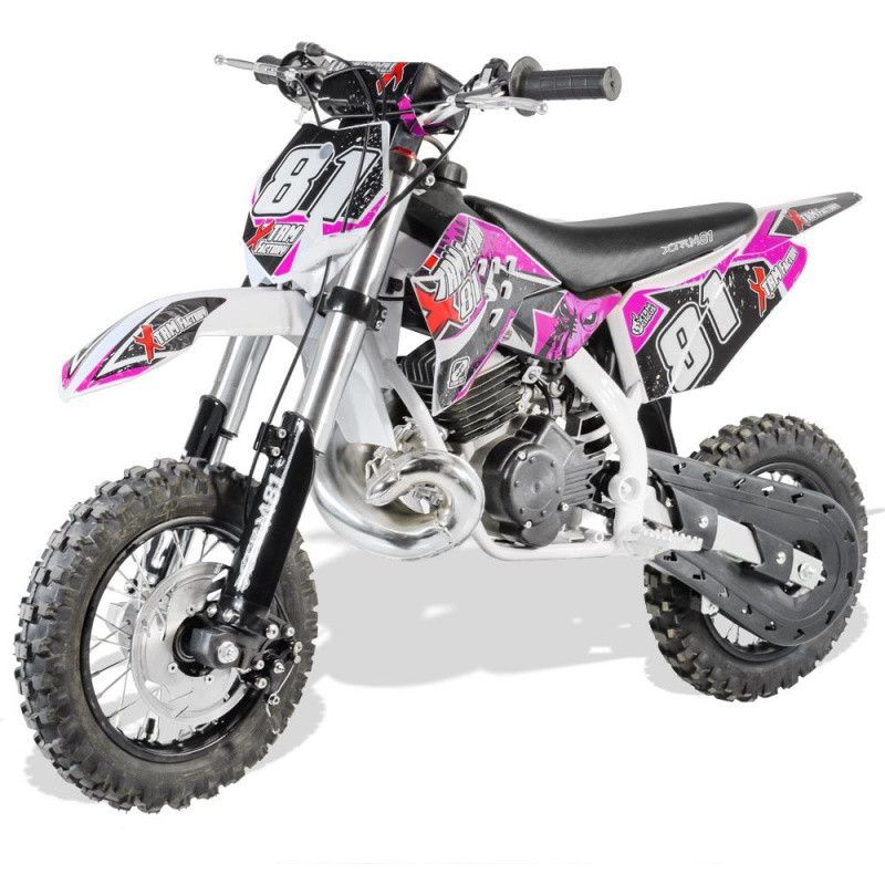 Moto cross 50cc 2T rose 3.5 cv Falko 14/12 - Photo n°1
