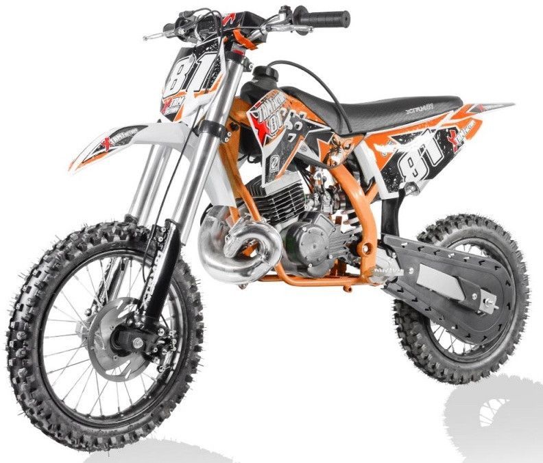 Moto cross 50cc orange 2T automatique 3.5 cv Falko 14/12 - Photo n°1