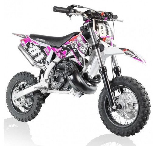 Moto cross 50cc Xtrm 10/10 Kick starter rose - Photo n°1