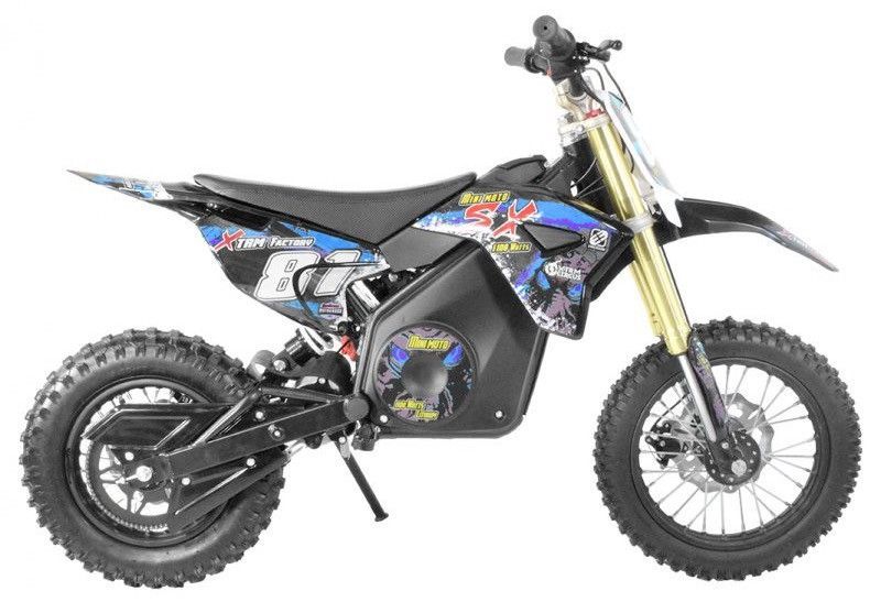 Moto cross électrique 1100W lithium FX bleu 12/10 - Photo n°1