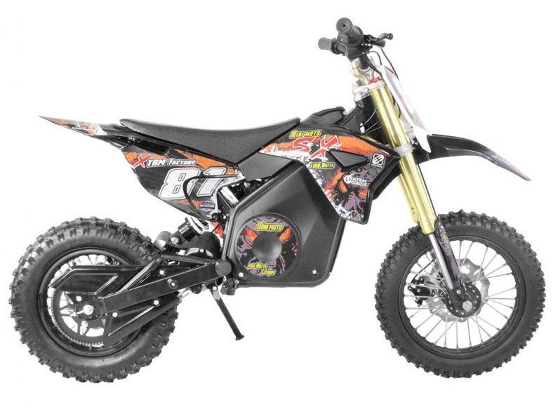 Moto cross électrique 1300W lithium 48V SX orange 14/12 - Photo n°1