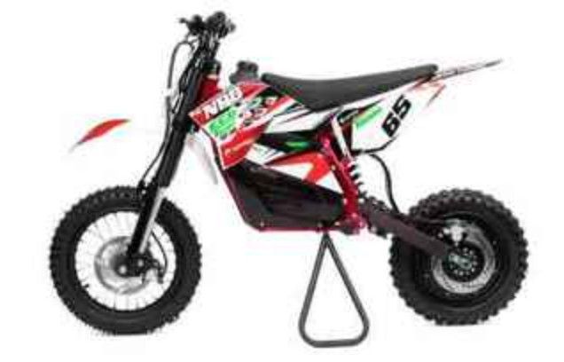 Moto cross électrique 500W 48V 12/10 NRG Deluxe rouge - Photo n°1