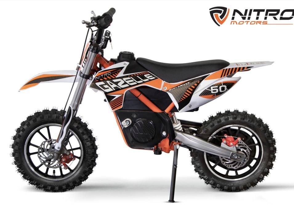 Moto cross électrique enfant Gazelle 550W Lithium orange 10/10 pouces - Photo n°1