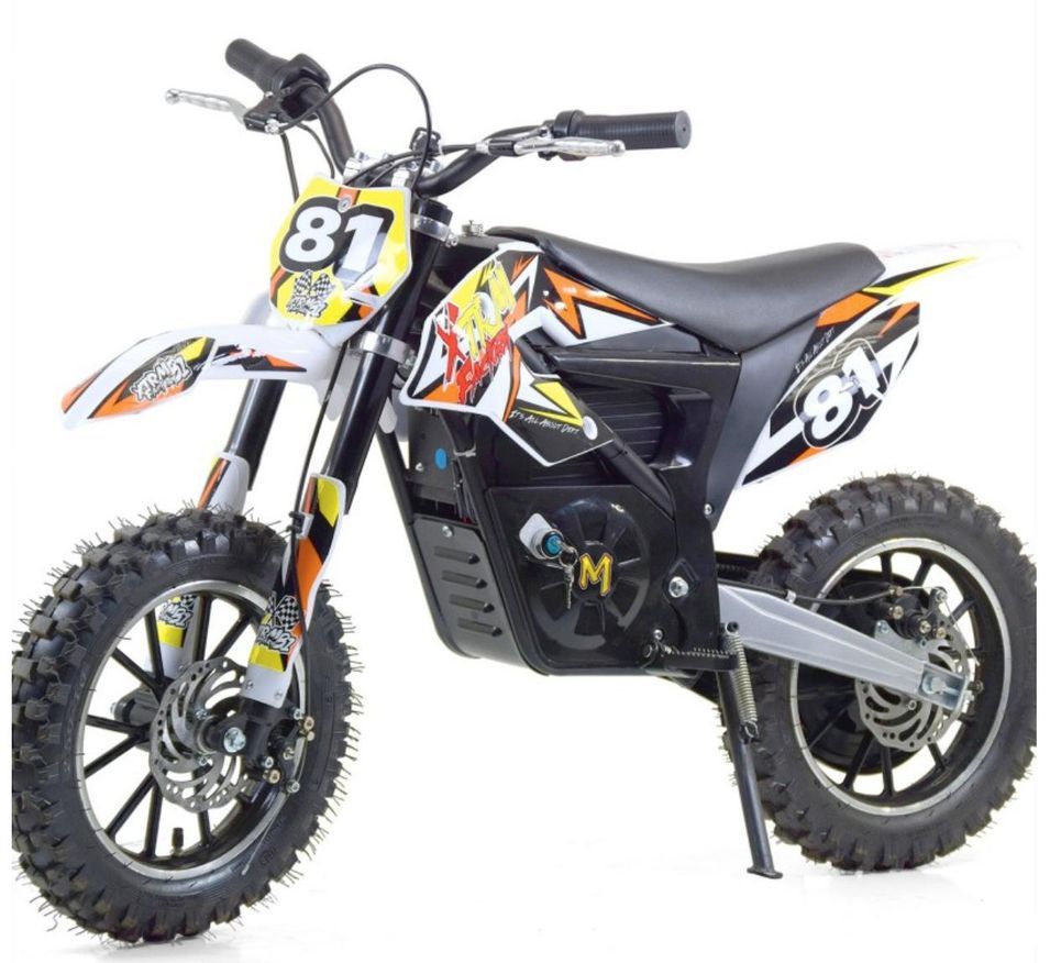 Moto cross électrique Luxe 500 W Orange - Photo n°1