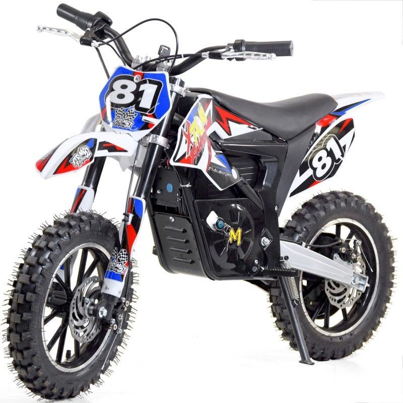 Moto cross électrique luxe 500W Rouge - Photo n°1