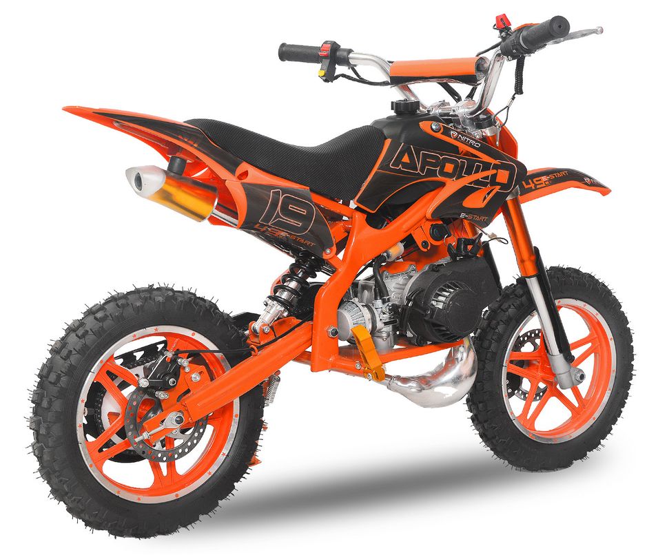 Moto cross enfant 49cc 10/10 Apollo orange - 55 km/h - Photo n°1