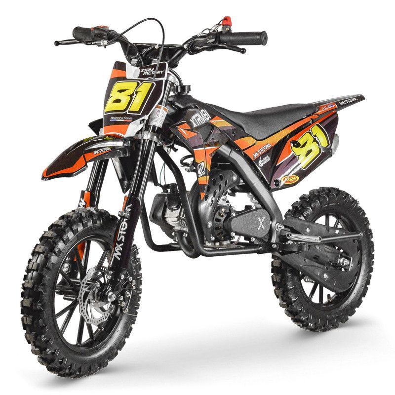 Moto cross enfant 50cc MX Storm orange - Photo n°1