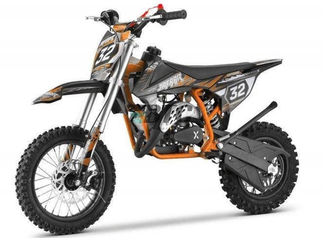 Moto cross enfant 60cc Jafaar 12/10 orange - Photo n°1