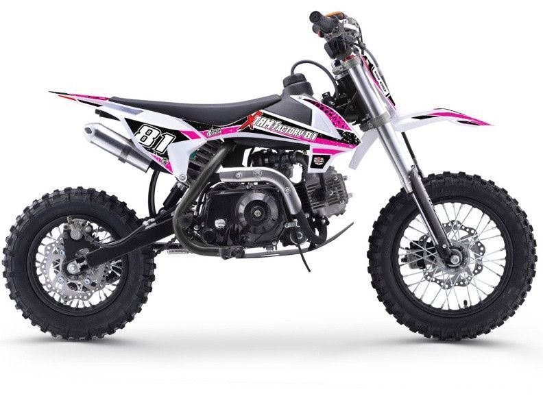 Moto cross enfant 70cc automatique rose et noir MX70 12/10 - Photo n°1