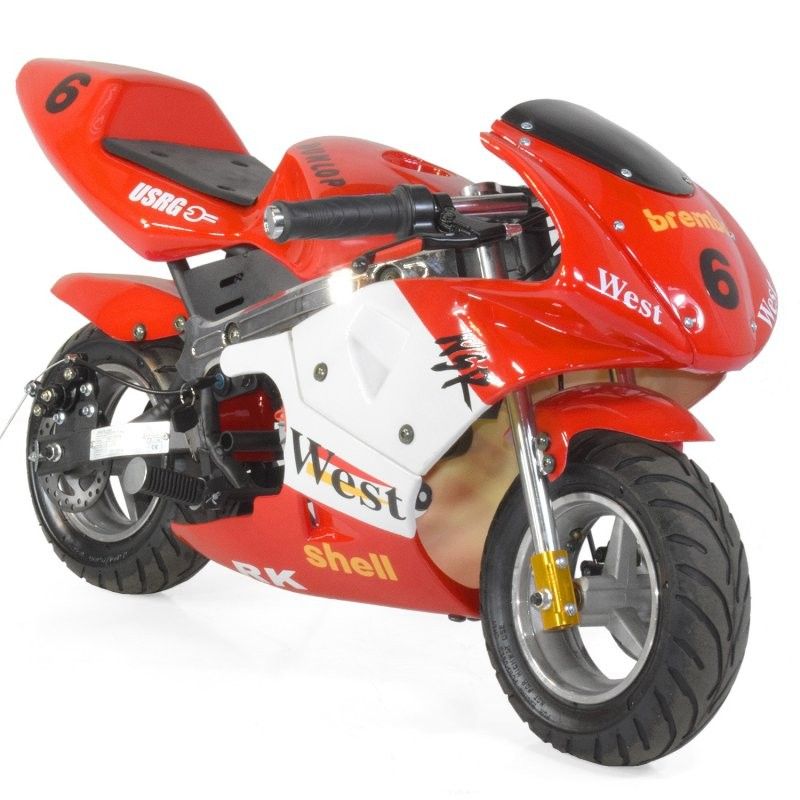 Moto de course Electrique GP 350W Rouge - Photo n°1