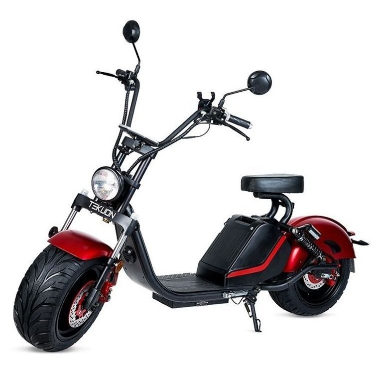 Moto électrique City Coco Ikara rouge 1500W – 45 km/h - homologué route - Photo n°1