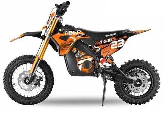 Moto électrique enfant Tigre 1100W Lithium 36V 12/10 orange - Photo n°1
