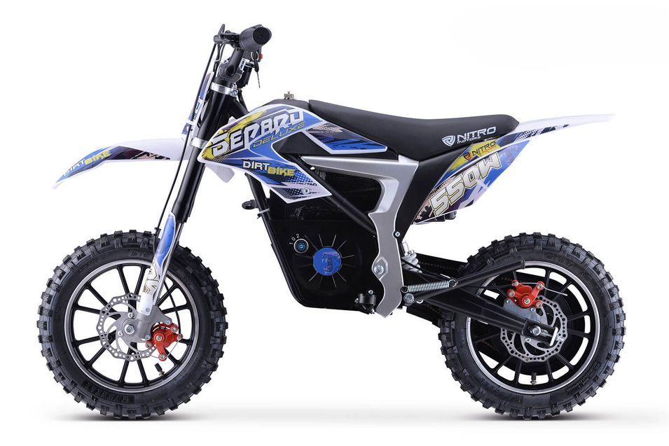 Moto enfant électrique Gepard 550W bleu - Photo n°1