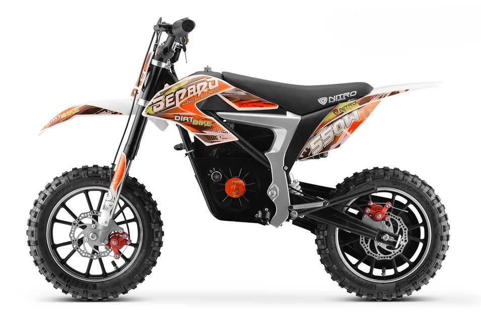 Moto enfant électrique Gepard 550W orange - Photo n°1