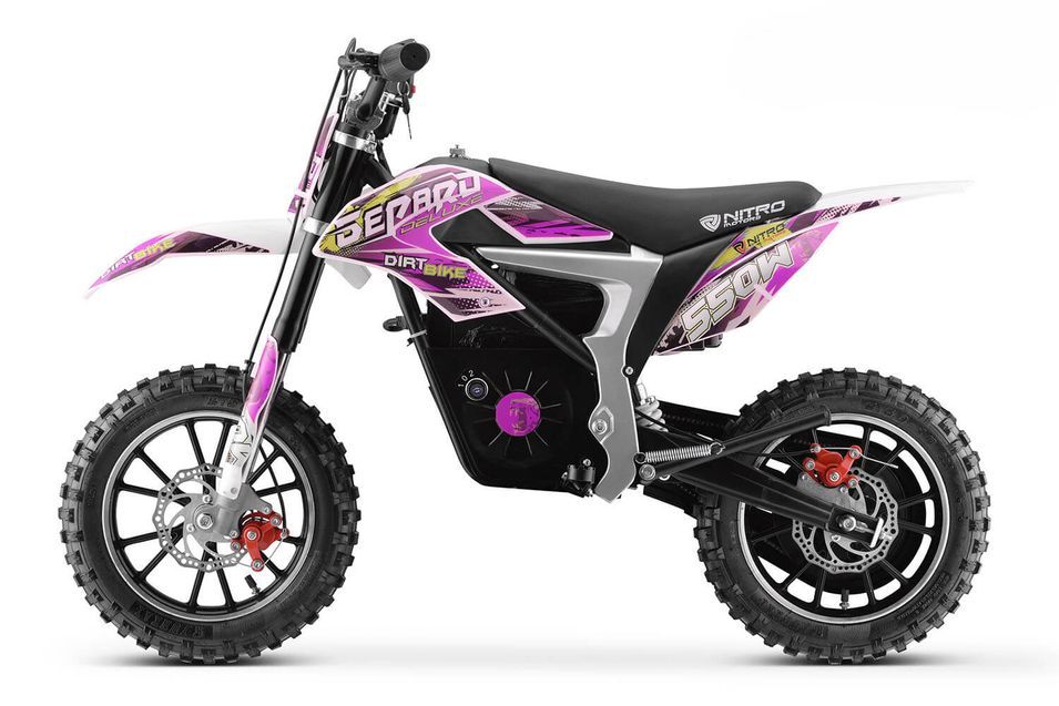 Moto enfant électrique Gepard 550W rose - Photo n°1