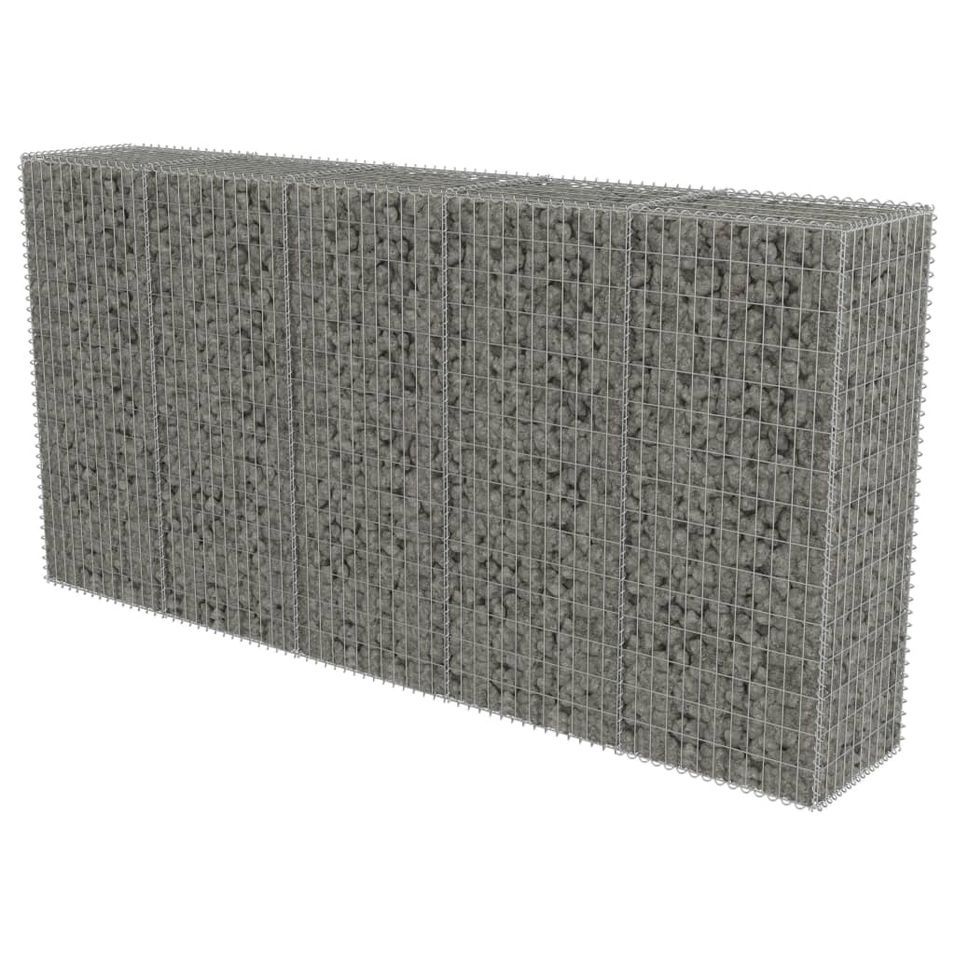 Mur en gabion avec couvercles Acier galvanisé 300 x 50 x 150 cm - Photo n°1