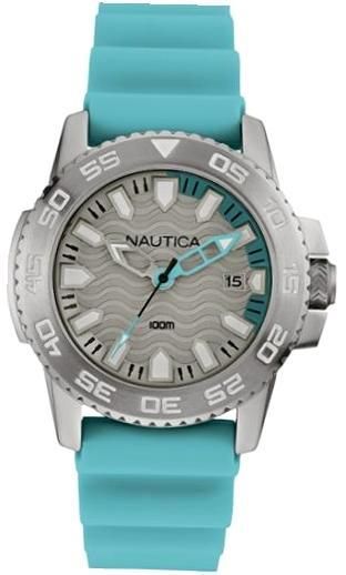 Nautica Nsr 20 Nai12531g - Stainless Steel - Silicon - Date - 42 Mm - 100 Meters - Photo n°1